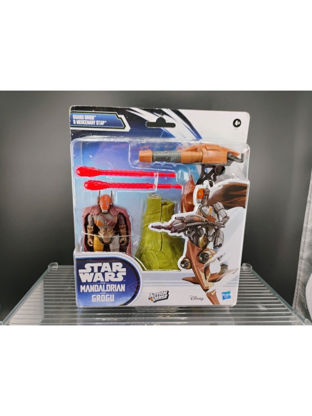 Star Wars Mandalorian Grogu Guard Droid Action Figure Set
